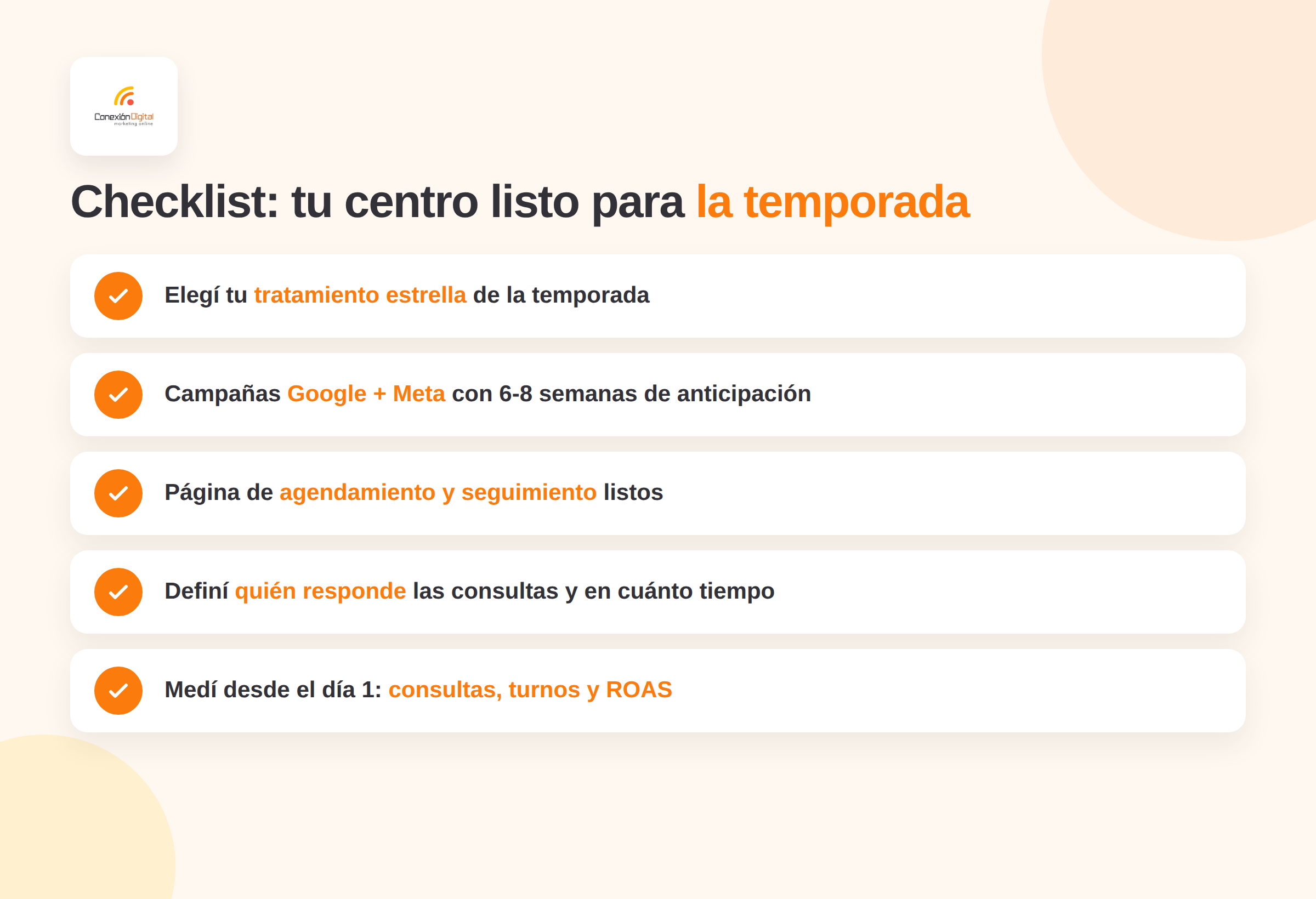Checklist para preparar tu centro de estética para la temporada